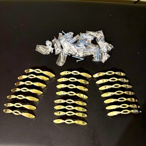 22 Hickory Hardware Eclipse P335-UB Ultra Brass 3"cc Arch Cabinet Handle Pulls - Picture 1 of 6